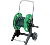 Gf CARRELLO CON TUBO Ø 15 mm LUNGO 20 m COMPLETO DI RACCORDI, PRESA RUBINETTO, LANCIA A SPRUZZO