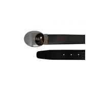 GF Ferrè Cintura Uomo Double Ovale Dark Cromo