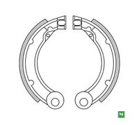 GANASCE FRENO POSTERIORI NEW FREN PER VESPA PRIMAVERA ( 1 serie ) 125 1966