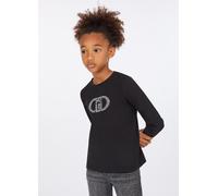 GF5008 S9149 T SHIRT LIU JO BAMBINA MAGLIA CON LOGO KIDS JUNIOR MAGLIETTA NERA
