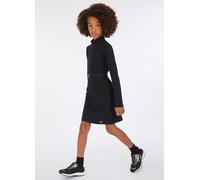 GF5134 ABITO LIU JO KIDS BAMBINA VESTITO VESTITINO CON CINTURA E COLLO ALTO NERO