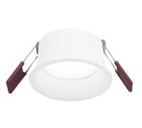 GFA1051N- FARETTO DA INCASSO IN ALLUMINIO DIFFUSORE OPALE A LED 4000K 1120LM 16W BIANCO D.13,3CM