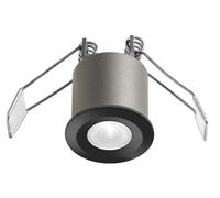 GFA1091N- FARETTO DA INCASSO ANTIABBAGLIO A LED 4000K 250LM 3W D.3,5CM NERO