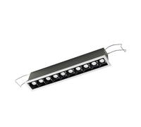 GFA1121N- FARETTO DA INCASSO 10 LUCI LED 4000K 1650LM 20W ANTIABBAGLIO COLORE BIANCO