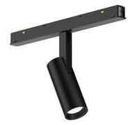 GFA1350CD- MODULO LED INCLINABILE REGOLABILE PER BINARIO DOPPIA ACCENSIONE AD INCASTRO MAGNETICO PER BINARIO 48V 3000K 620LM 8W D.3,4CM NERO DIMMERABILE