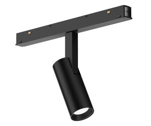 GFA1350CD- MODULO LED INCLINABILE REGOLABILE PER BINARIO DOPPIA ACCENSIONE AD INCASTRO MAGNETICO PER BINARIO 48V 3000K 620LM 8W D.3,4CM NERO DIMMERABILE