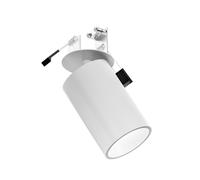 GFA1390- FARETTO AD INCASSO ORIENTABILE 1 LUCE ATTACCO GU10 COLORE BIANCO SATINATO D.5,7CM H.9CM