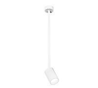 GFA1396- FARETTO SPOT ORIENTABILE 1 LUCE ATTACCO GU10 COLORE BIANCO SATINATO D.5,7CM H.43+9CM