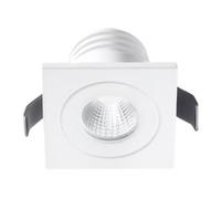 GFA771N- FARETTO DA INCASSO LED 4000K 370LM 5W QUADRATO 5X5CM ALLUMINIO E VETRO