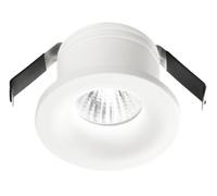 GFA850C- FARETTO DA INCASSO BIANCO LED 3000K 320LM 4W D.4,5CM ALLUMINIO E VETRO