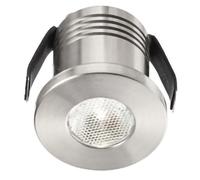 GFA900N- FARETTO DA INCASSO A MOLLA IN ALLUMINIO A LED 4000K 180LM 3W COLORE NICKEL D.3,5CM