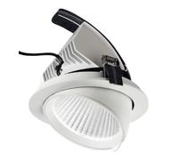 GFA910C- FARETTO DA INCASSO REGOLABILE IN ALLUMINIO A LED 3000K 1600LM 20W COLORE BIANCO D.13CM