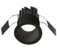 GFA960N- FARETTO DA INCASSO NERO IN ALLUMINIO A LED 4000K 656LM 8W D.5,6CM