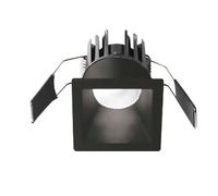 GFA961C- FARETTO DA INCASSO NERO IN ALLUMINIO A LED 3000K 600LM 8W QUADRATO 5,6X5,6CM