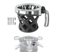GFARDMOTO Portabicchieri per moto per Goldwing GL1800 01-25 VTX1300/1800 Sportster /RH975(S) Nightster /RH1250S Sportster S 21-25 Pan America 21-25# R nineT 15-25 (Argento)