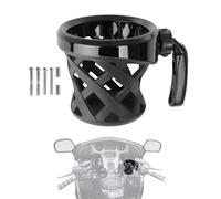 GFARDMOTO Portabicchieri per moto per Goldwing GL1800 01-25 VTX1300/1800 Sportster /RH975(S) Nightster /RH1250S Sportster S 21-25 Pan America 21-25# R nineT 15-25 (Nero)