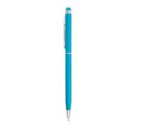 GFD HEART 25 Penne Personalizzate con Scritta Incisa a Laser - Penna in Metallo per Touch Screen, Idea Personalizzabile Ufficio, Inaugurazioni, Fiere, Gadget Promozionali (25 Penne Azzurro)