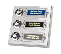 GFD - Targa Nome con misure personalizzate - Ideale per cassetta lettere, citofono e armadietti - Retroilluminata per citofoni e autoadesiva per altri usi - Made in Italy