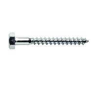 Gfd - Tirafondo esagonale legno M10 x 140 din571 zinco/Ado Bianco