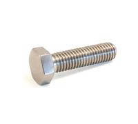 Gfd - Vite esagonale m10x40 din933 filettatura 6,8 zinco/ado bianco