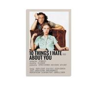 GFDGWZVOC Poster decorativo da parete con film "10 cose che odio di te", per camera da letto, poster decorativo da parete e decorazione moderna per la camera da letto, 30 x 45 cm, senza cornice