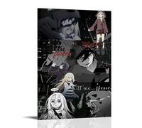 GFDGWZVOC Poster decorativo da parete su tela a tema anime, motivo: Angels Of Death, decorazione moderna per camera da letto, 60 x 90 cm, con cornice