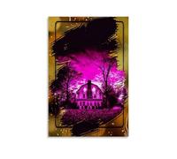 GFDGWZVOC Poster decorativo da parete su tela del film horror di Amityville, decorazione moderna per camera da letto, 50 x 75 cm, senza cornice