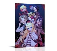 GFDGWZVOC Poster decorativo da parete su tela, motivo: Angels Of Death, motivo anime, moderno, per camera da letto, 50 x 75 cm, con cornice