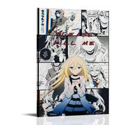 GFDGWZVOC Poster decorativo da parete su tela, motivo anime Angels Of Death, decorazione moderna per camera da letto, 30 x 45 cm, con cornice
