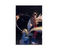 GFDGWZVOC Poster estetico su tela a tema anime, motivo: Angels Of Death, decorazione moderna per camera da letto, 50 x 75 cm, senza cornice