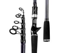 GFDSGRE Canna da Pesca Canna da Pesca Casting in Fibra di Carbonio Spining Telescopica Viaggio in Acque Profonde Mini 1.8M 2.1M .4M .7M 3.0M(Casting Rod,2.7M)