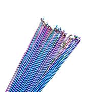 GFDSGRE Raggi Bicicletta 10 PCS Bike Radius 26 27.5 29 Pollici Ruota Arcobaleno Raggi della Bicicletta Rim Mountain Road Acciaio Inossidabile 259 261 271 273 291 293mm(10 PCS 291mm)