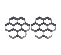 GFDSGRE Stampo Cemento 2X DIY Patio Walk Maker Stepping Stone Calcestruzzo Finitrice Stampo Riutilizzabile Path Giardino Pavimentazione in Pietra Stampi 30 * Cm