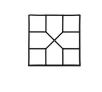 GFDSGRE Stampo Cemento Stampo for Creazione di Percorsi da Giardino for Fai Te in Plastica(C)