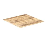 GFDWPUY Piano in legno massiccio Mango, 80 x 80 cm | 15-16 mm di spessore, stile rustico industriale, per sala da pranzo, ristorante, caffetteria, hotel