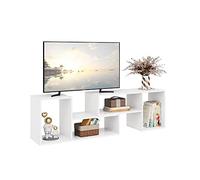 GFHTRELY 2 pezzi Console TV Mobile moderno Centro di intrattenimento Media Rack Home Storage Libreria Soggiorno Combinazione Mobiletto porta TV(B)