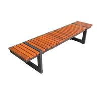 GFHTRELY Mobili da ingresso Sedia da giardino in acciaio inossidabile Sedia da parco in ferro battuto Sedia da cortile Comunità Pubblico Panchina Corte Tempo Libero Sedia da esterno (B 150 cm)