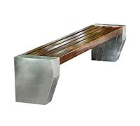 GFHTRELY Mobili da ingresso, sedia da parco all'aperto, sedia da esterno, doppio cortile, scenografico, sgabello lungo, in acciaio inossidabile, panca per il tempo libero (S: 120 cm)