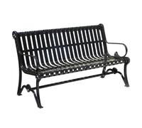 GFHTRELY Mobili Ingresso Sedie parco panchine all'aperto sedie per il tempo libero Quartiere in Ferro sedili Doppie panche Parco Piazza all'aperto Patio Sedie All'aperto (B,150CM)