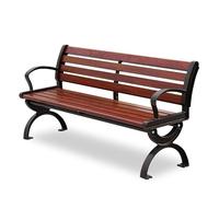 GFHTRELY Mobili per Ingresso Sedia lunga da esterno Sedia da parco for esterni Panca da giardino Panca quadrata for il tempo libero in lega di alluminio Sedie da Esterno(B)