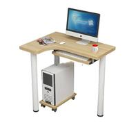 GFHTRELY Scrivania per Computer Mini Scrivania Ad Angolo For Computer Curva For Piccolo Appartamento, For Notebook, Camera Da Letto Di Casa Tavolo da Gioco(Wood color just)