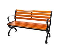 GFHTRELY Sedili all'aperto semplici per il tempo libero della mobilia dell'ingresso, panchine all'aperto del parco del metallo con gli schienali, adatte a cortili, sentieri del giardino, cortili e