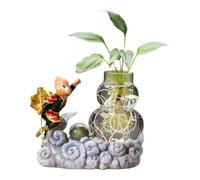 GFHTRELY Vaso di Fiori Vasi da fiori in ceramica idroponici, piccole piante in vaso di asparagi, vasi da fiori Zen, ornamenti for la decorazione della casa Vasi da Fioriera(A)