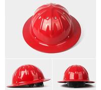 GFHVDC Casco rigido a tesa intera, casco in lega di alluminio ad alta resistenza, design a tesa intera, rinforzo superiore, fissaggio a 4 punti, adatto per costruzioni in miniera d'acciaio, rosso