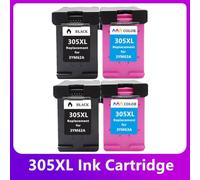 GFJHFDCR Sostituzione della cartuccia a inchiostro riempita a filo riempito compatibile 305xl per 305 xl adatto per il deskjet 2710 2720 4110 4120 4130 6010 6020 6030 6420(2 BK 2 Color)