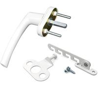 GFKJLOUJK Maniglia per Porta Maniglia for Porta a Battente Interna in Lega Push And Pull con Gancio Antivento, Maniglia for Serratura a Mano, Maniglia for Porta e Finestra
