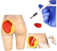 GFLCWYP Modello di iniezione per il corpo umano, simulatore di iniezione dell'anca, 3 metodi di addestramento per iniezioni, adatto per scuole, ospedali e formazione.