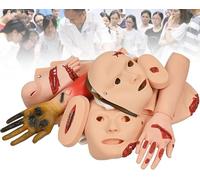 GFLCWYP Set di Moulage per Manichino Trauma da 16 pezzi - Kit di Valutazione del Trauma Modulo Ustione/Ferita per la Formazione al Primo Soccorso con Manichino RCP a Corpo Intero