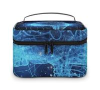 GFLFMXZW Borsa per trucchi da viaggio borsa cosmetica da donna Intelligenza artificiale Cervello Sacchetto per il trucco per borsa Grande organizer per trucco Borsa per ricezione, Intelligenza