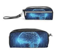 GFLFMXZW Borsa per trucchi da viaggio borsa cosmetica da donna Intelligenza artificiale Custodia per trucco per borsa Grande custodia organizer per trucco, cervello di intelligenza artificiale, 20 x